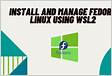 Using Fedora 33 with Microsofts WSL2